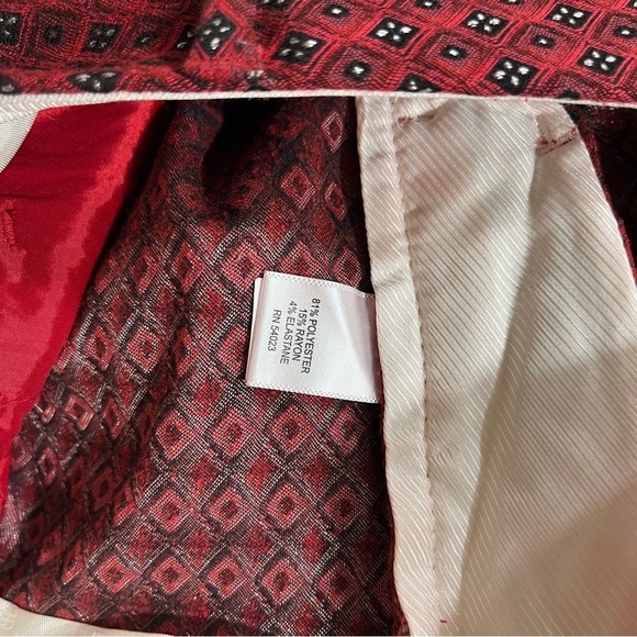 Banana Republic pants, business career red print size 8 - Picture 2 of 5